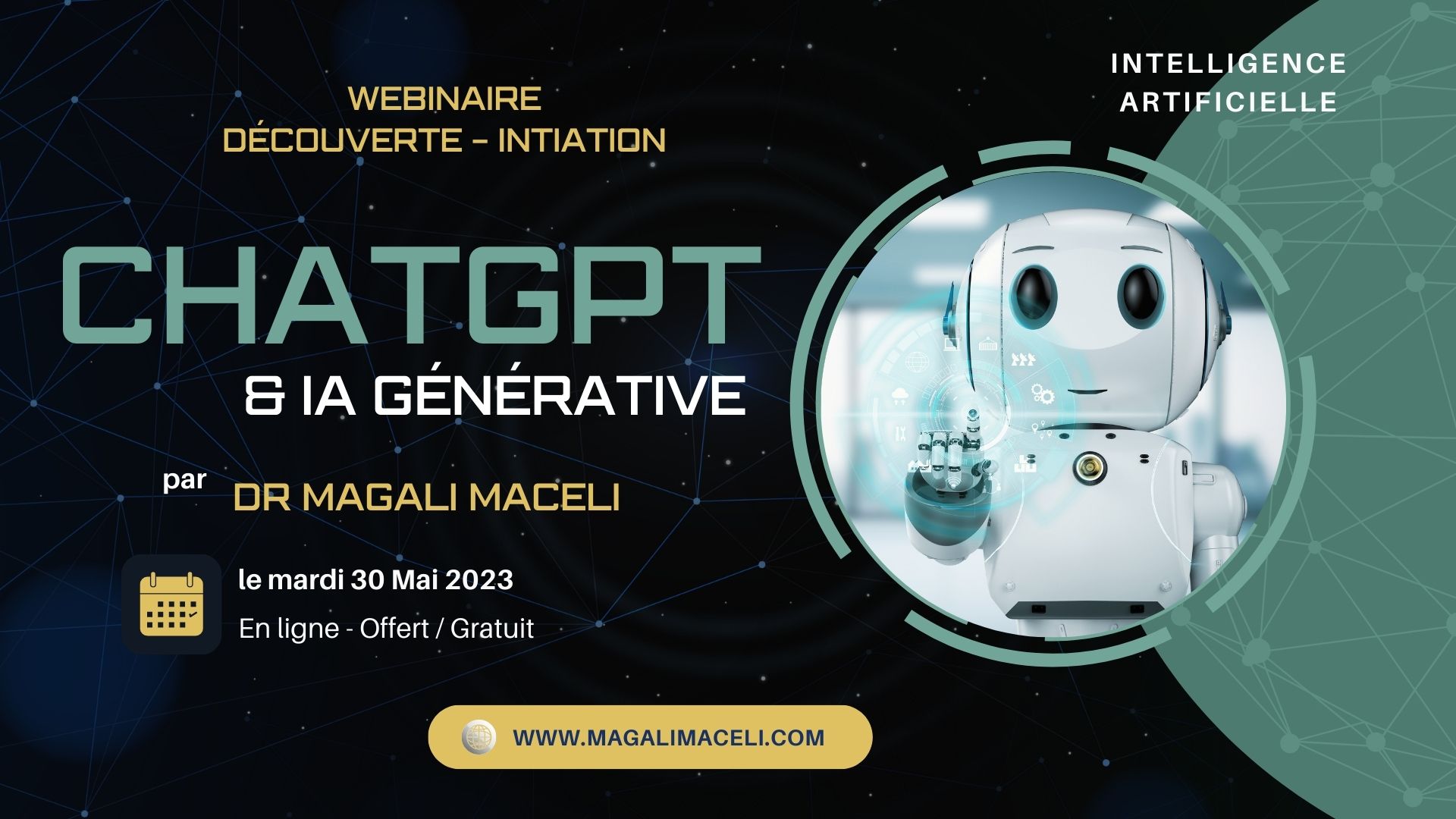 Webinaire gratuit d'initiation à ChatGPT et aux IA génératives